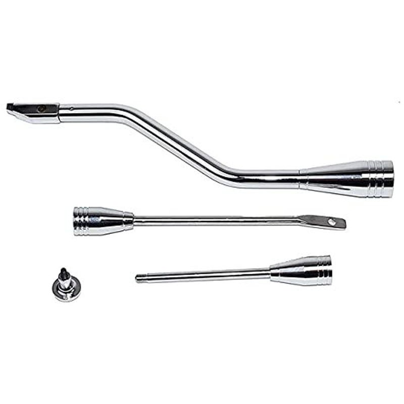 A-Team Performance Steering Column Lever Kit - Billet Column Shifter - Turn Signal & Hazard Tilt Assembly - Easy Install & Shifter Knobs - Chrome Compatible with Chevy, Oldsmobile & Buick 1967-1994 - Image 1